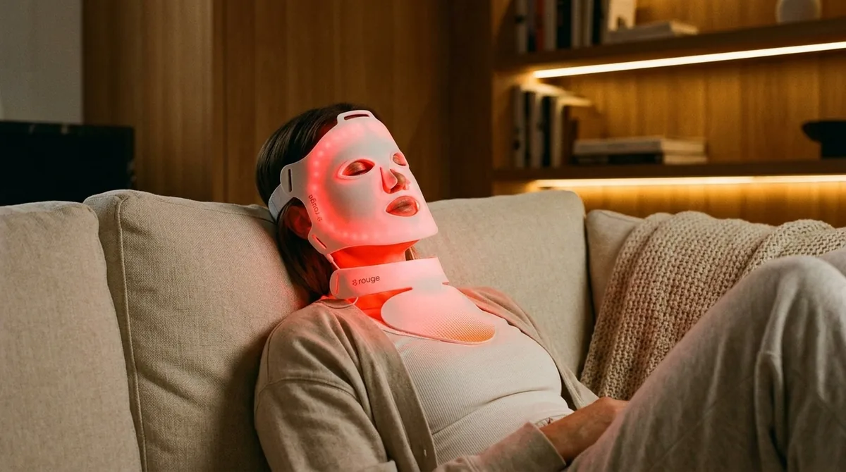Rouge Care Elite LED Mask red light therapy device in Canada